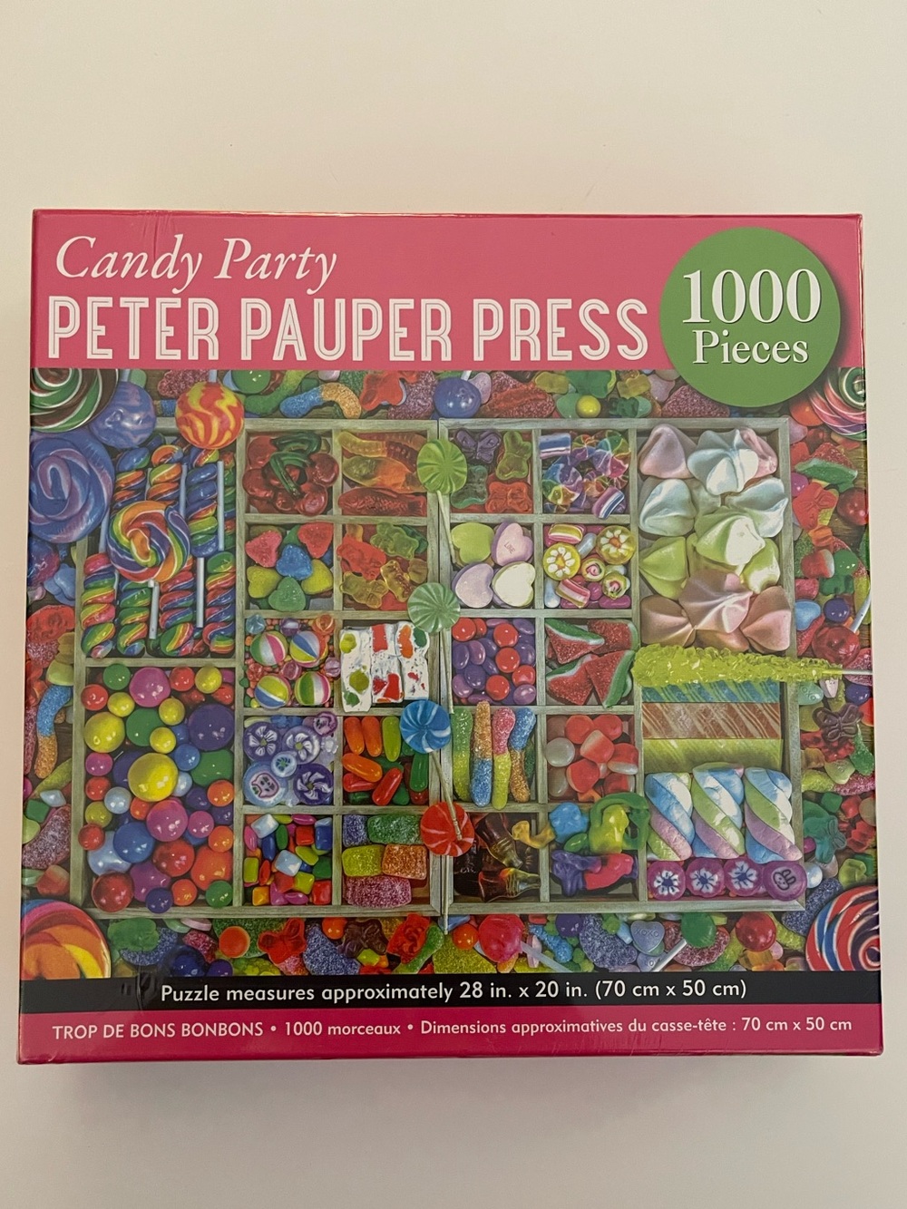 “Candy Party” Peter Pauper Press 1000pc Jigsaw Puzzle-Lars Stewart NEW IN BOX